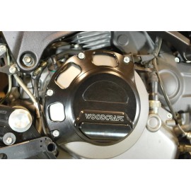 Woodcraft DUCATI 2011-2013 MONSTER 796 WOODCRAFT CLUTCH COVER PROTECTOR - BLUE PLATE