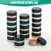 Houseables 3 Gram Jar, 3 ML Jar, BPA Free, Black,