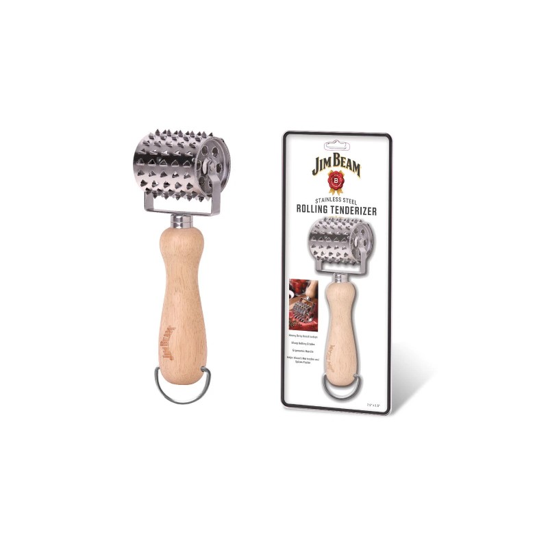 JIM BEAM MEAT TENDERIZER WITH WOOD HANDLE GREAT DEAL !!!!