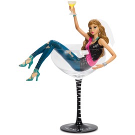 H2Z tableware 73741 "Last Night Out Girl" Champagne Glass, 10 1/2-Inch