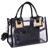 Cooba 2Pcs Handbags Purse for Women Clear Bag PVC Leather
