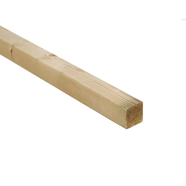 Pressure Treated Timber 2 x 2 Inch (50mm) Timber 1.8 Metre,Green - Planed Treated Timber, Timber battens 2x2 Inch, Treated Timber 50x50mm 2x2 Inch (20)