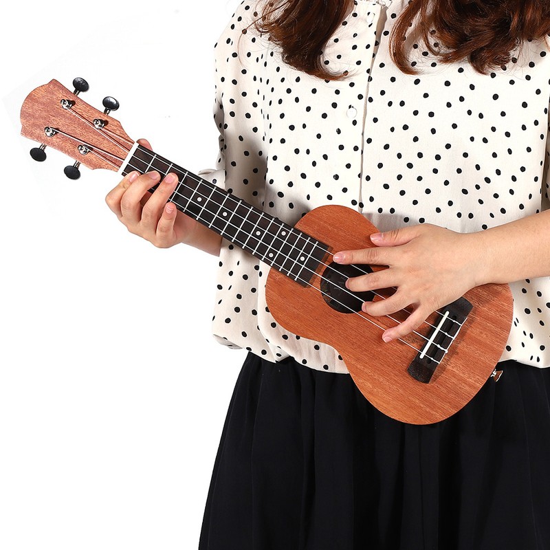 21" Ukulele Portable Classic Style Wood 4 Strings Hawaii Guitar