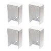 Rail Mount 2" x 3.5" White 4 Piece Kit