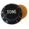 Black guitar control knobs 0-10 scale 2x tone + 1x