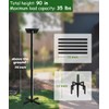 Mokeyder 90 Inch Bird House Pole Mount Kit, Adjustable Heavy