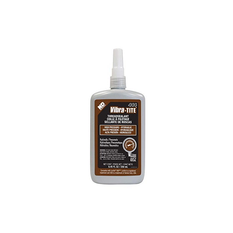 Vibra-TITE 444 Brown High Pressure Hydraulic Anaerobic Thread Sealant, 250ml
