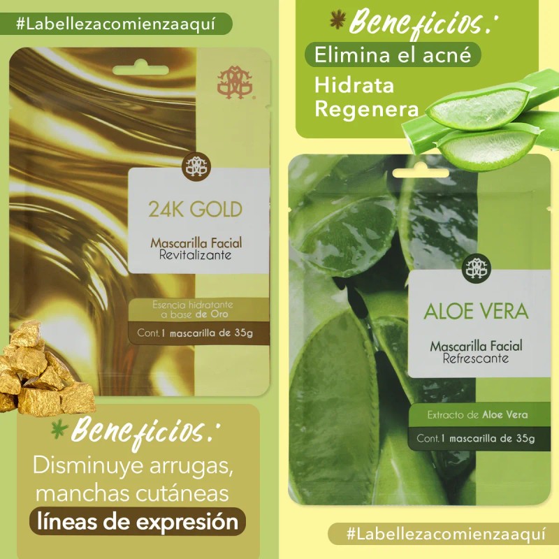 Set 10 Mascarilla Facial Frutal Hidratante Cuidado Piel Tipo De