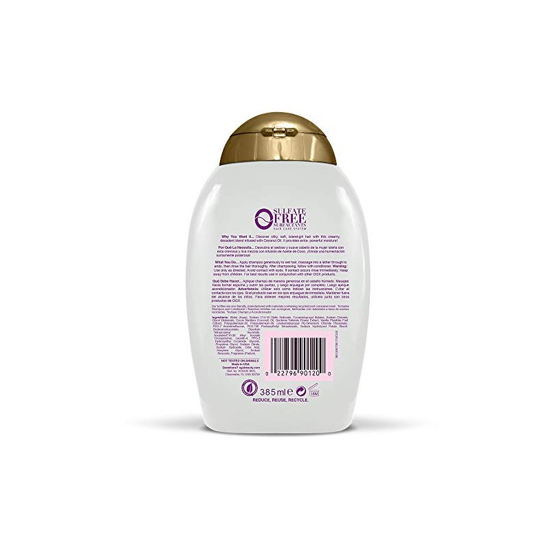 Ogx Shampoo Coconut Miracle Oil 13 Ounce X-Strength (385ml) (2