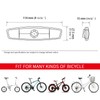 MFC PRO Bicycle Wheel Reflector Red Pack of 2 (Red,