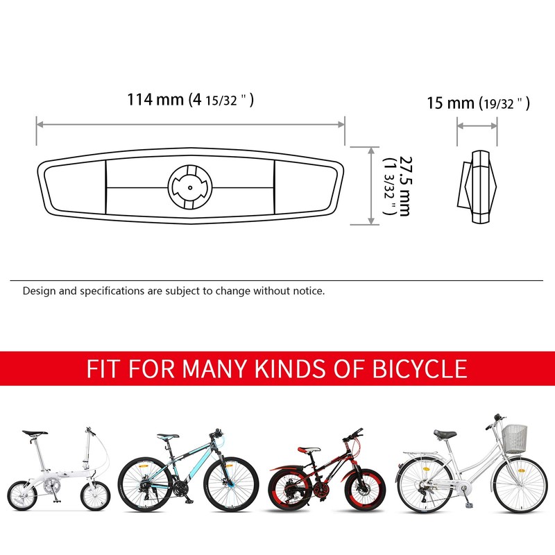 MFC PRO Bicycle Wheel Reflector Red Pack of 2 (Red,