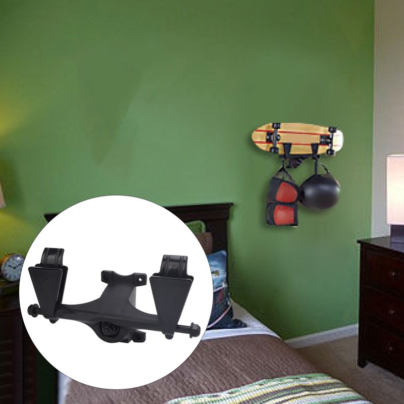 Snowboard Skateboard Wall Mount Display Rack Space Saving Skateboard Storage