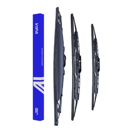 Vipa Car Parts Premium Wiper Blade Set | fits: VW GOLF MK3 Hatchback (Feb 1992 to Jul 1998) | All-Weather Performance | Durable, Streak-Free Windshield Wipers | Easy Installation
