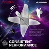 Mission Force 90 Slim White Dart Flights Medium