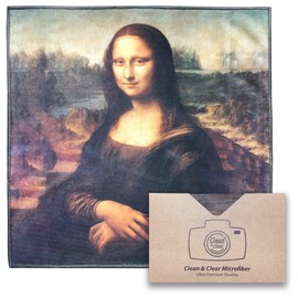 Large [5 Pack] Classic Art (Mona Lisa) - Ultra Premium Quality Microfiber Cleaning Cloths (Best for Camera Lens, Glasses, Screens, and All Lens.), Microfiber Cloth