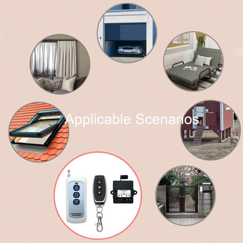 DC 12V-24V Wide Voltage Remote Actuator Controller Forward/Reverse Wireless Control