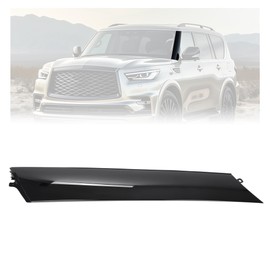 KUAFU Windshield A-Pillar Molding Trim Panel Compatible with 2011-2013 Infiniti QX56 2014-2023 QX80 2017-2022 Nissan Armada Replace for 76837-1LA0A 76837-6JR0A Left Side