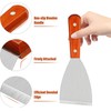 SNOKAY 2 PCS Stainless Steel Slant Edge Grill Scrapers with