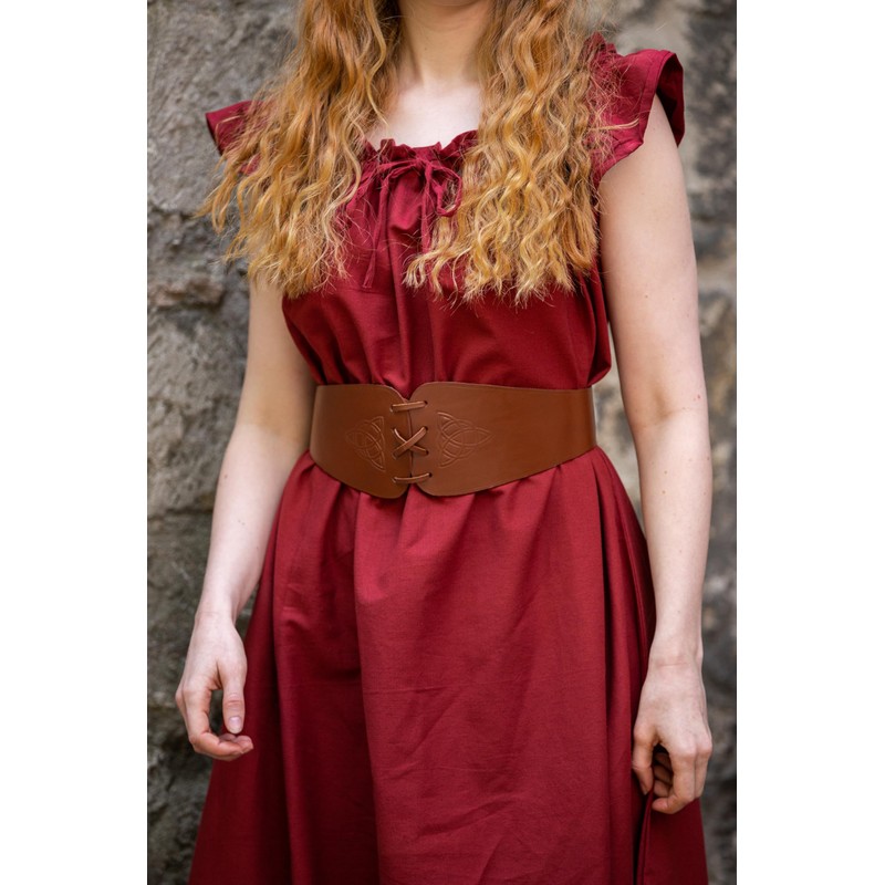 Leonardo Carbone Medieval Alana Women's Bodice Belt with Celtic Embossing