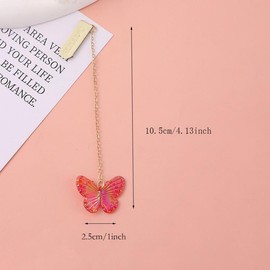 Random Color Butterfly Shaped Bookmark, 1 Count Creative Multi-purpose Bookmark, Office Stationery & Supplies for Students