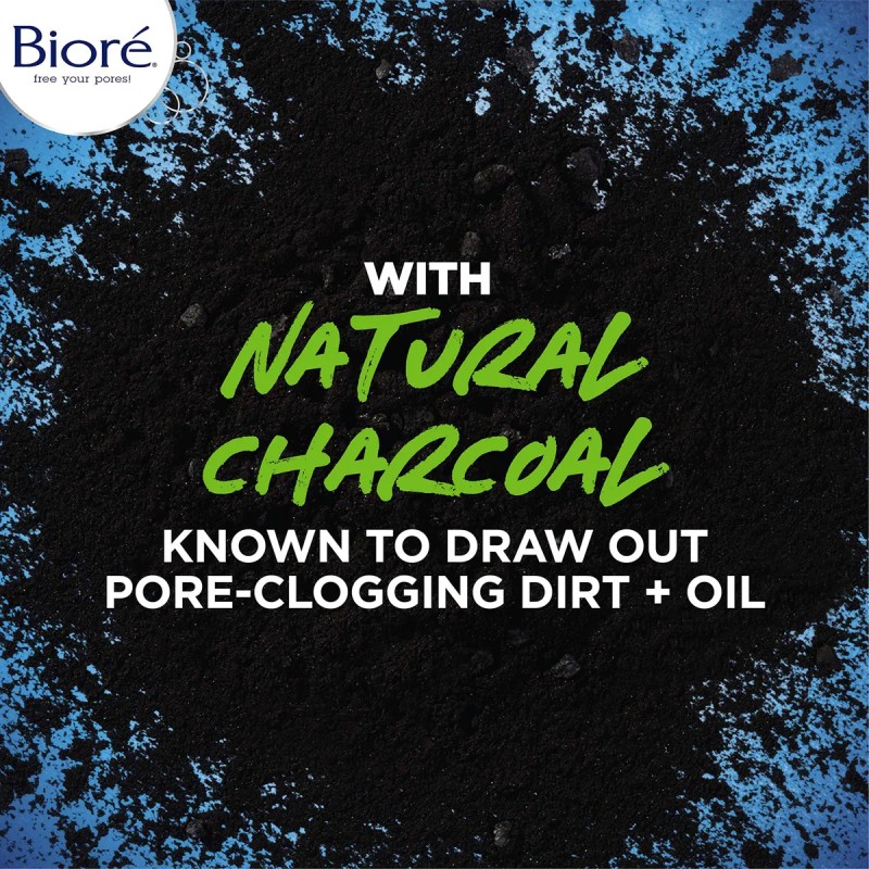 Jabón Facial Bioré Deep Pore Charcoal Para Uso Diario, 200