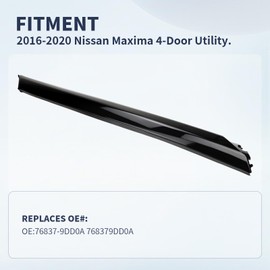 AIKEPT Windshield Trim Molding A Pillar 76837-9DD0A Compatible with 2016-2020 Nissan Maxima Replacement for 768379DD0A, Left Outer Accessories