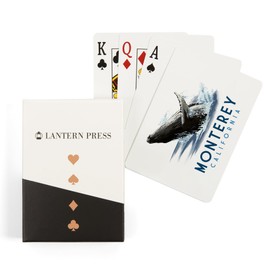 Lantern Press Monterey, California, Humpback Whale, Icon (52 Playing Cards, Poker Size Card Deck with Jokers)
