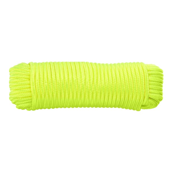 HARFINGTON Solid Braid Nylon Rope 5/16 Inch 100 Ft Multipurpose