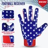 Hushe' Football Gloves (Blue Red Eagle, Youth Small)