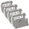 4-Pack 12mm 0.47 M-K231s M Tape Replacement for Brother P