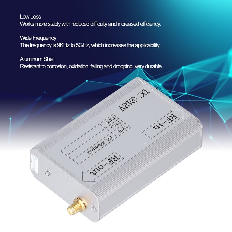 RF Amplifier Low Noise Loss 9KHz‑5GHz EMI EMC Frequency Booster