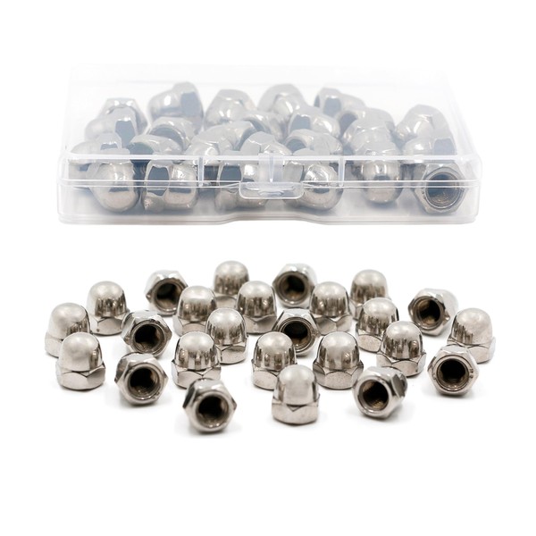 Pack of 25 Acorn Nuts M8 Stainless Steel Cap Nuts,