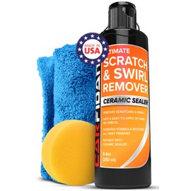 Carfidant Scratch and Swirl Remover - Car Scratch Remover for Vehicles Paint - Polishing Compound for Cars with Pad and Towel - Cutting and Buffing Compound for Paint Restorer