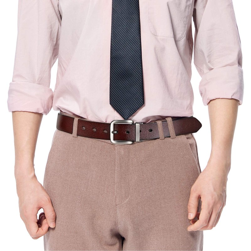VRLEGEND Men's Leather Belt, 110 - 180 cm, Leather Jeans