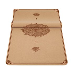 IKULE Non Slip Cork Yoga Mat Premium Thick Cork Exercise & Fitness Mat for Yoga, Pilates, & Home Workouts(72" x 24" x 5mm Thick)