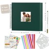 Miaikoe 20.5x20.5 cm DIY Scrapbook Album with Window Hardcover Kraft