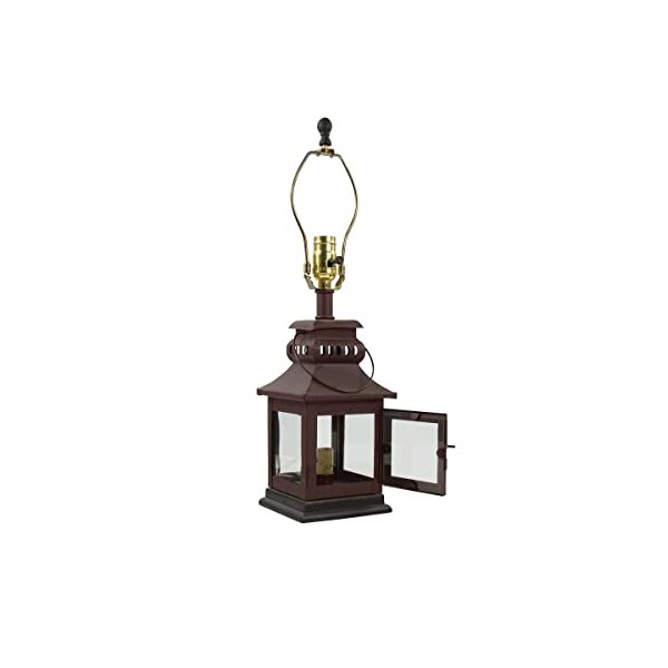 Park Designs Iron Lantern Lamp 20" Red