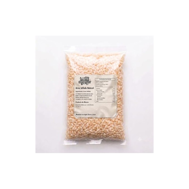 Lobe alimentos - Arroz inflado Natural 500 gr - Sin