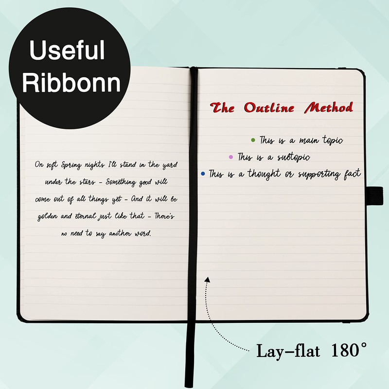 URSUNSHINE Ruled Notebook/Journal - Classic Lined Journal/Notebook, Hardcover with Thick