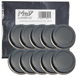 MaD Cameras 10x Rear Lens Dust Cap for Canon EOS EF/EF-S Mount Camera Lens such as 18-55mm 75-300mm 50mm etc.