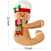Gingerbread Man Christmas Tree Topper Decorations,Unique Funny Xmas Plush Stuffed