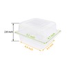 OJYUDD 50 Pcs Clear Plastic Take out Containers,Square Hinged Food