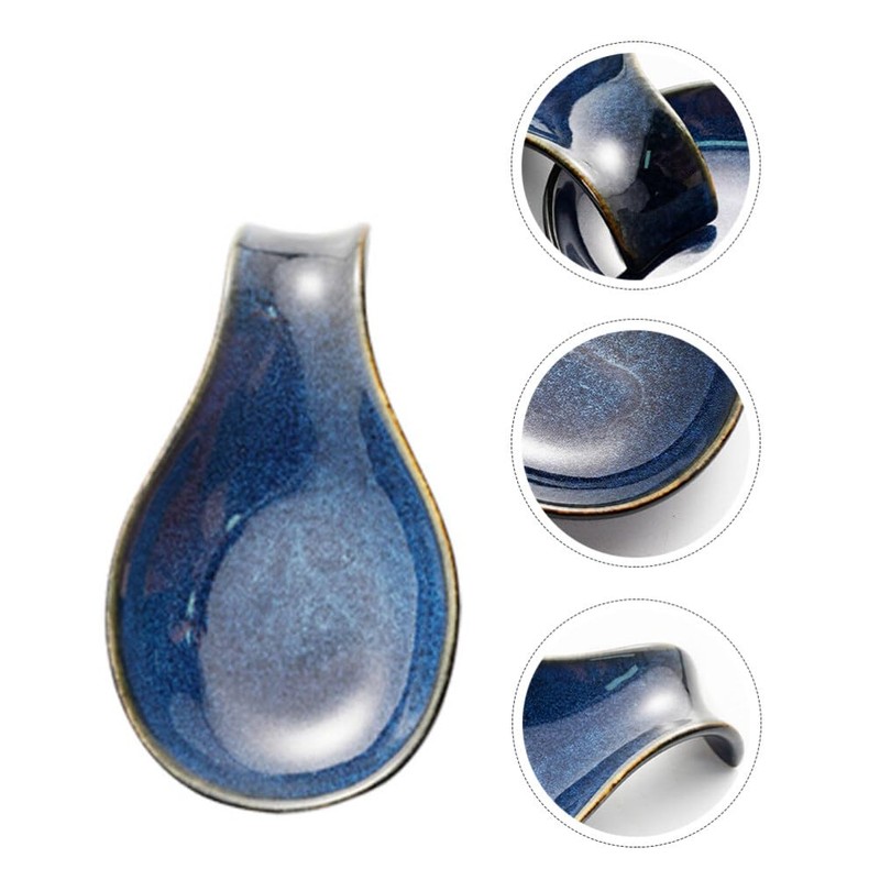 SHERCHPRY Spoon Holder for Kitchen Counter, Large Ceramic Spoon Holder,