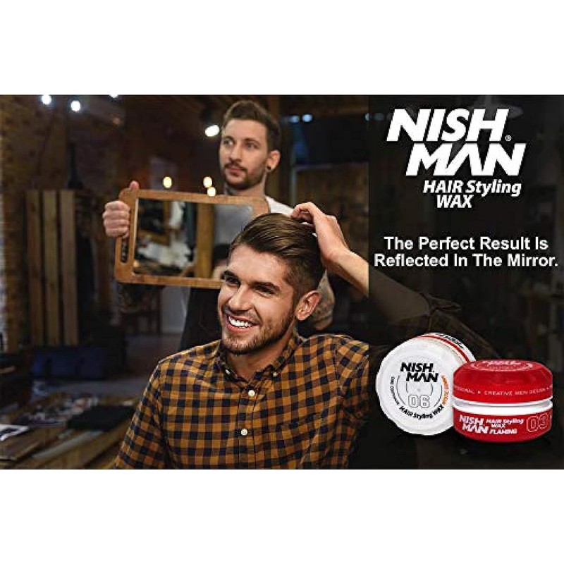 Nishman Serie Hair Styling (03 Flaming AQUA WAX, 150 ml)