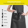 ROTANET Extra Large Apron for Men Adjustable Bib Aprons with