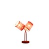 ORE HBL2605 in Bohemian Paisley 2-Light Cylinder Table Lamp, Red,