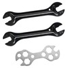 2 pieces conical bicycle keys, 1 piece 8 shaped flower