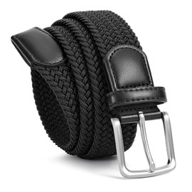 BELTROAD Elastic Braided Belt Men - Multicolored Woven Belt for Golf Work Casual, Stretch Comfort for Jeans Pant Shorts