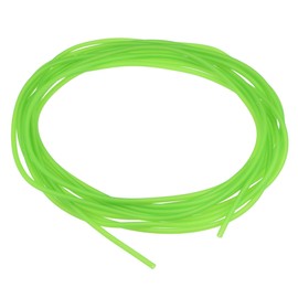 sourcing map Latex Tubing 1.5mm ID 3.2mm(1/8-inch) OD 5m Elastic Rubber Hose Fluorescent Green