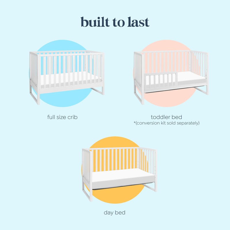 Davinci Hunter 3-in-1 Convertible Baby Crib with Toddler Bed and